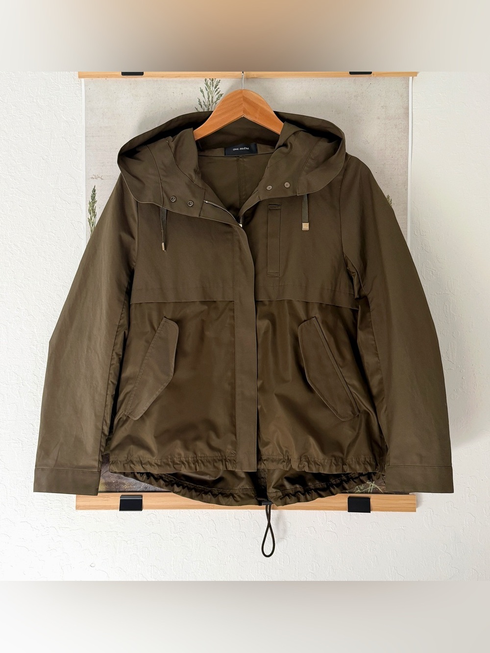 Olive Utility Hooded Jacket